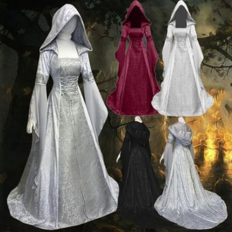 Wedding Dress - Kostum Cosplay Wanita, Gaun Pernikahan Gaya