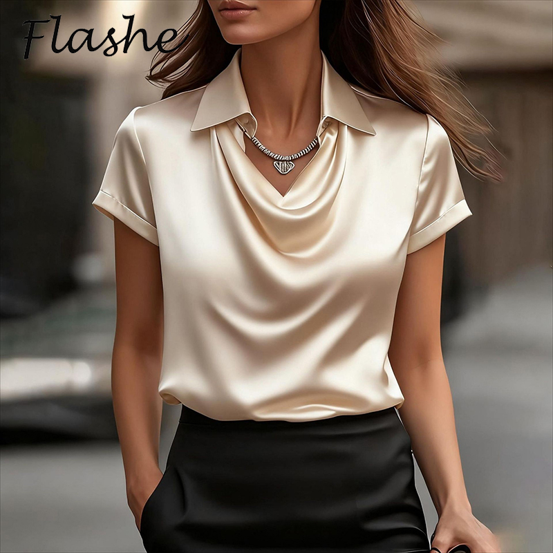 Kemeja Satin Wanita dan Blus W - Silk Blouse ulasan dan harga